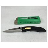 BULLET POCKET KNIFE STAINLESS STEEL BLADE NYLON