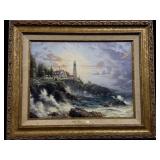 21.5"x17.5"  "Clearing Storms" by Thomas Kinkade