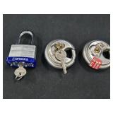 (3) Locks w/Keys