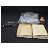 VTG Bible, (5) Plastic Bottles, Handmade Wooden