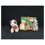 NEW (3) Bears & Dog Plush Animals