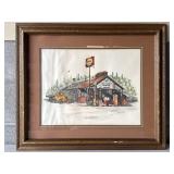 22ï¿½x25ï¿½ ï¿½Long Cabin Station & Groceryï¿½ Wall Frame