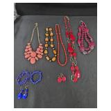 (5) Beaded Necklaces,  Stacking Bracelets & (2)