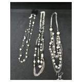(3) Necklaces & (1) Pr Earrings
