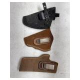 (3) Leather Gun Holster