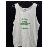 Sz: L, Newport Alive With Pleasure White Tank Top