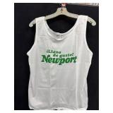 Sz: L , Newport Pleasure White Tank Top