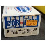 (20rds) Corbon 38 Special +P+ 110 GR JHP