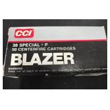 (40rds) CCI Blazer 38 Special + P Centerfire