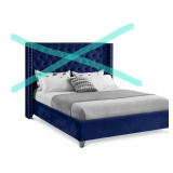 NIB Queen Navy Bedframe only NO HEADBOARD