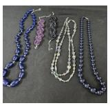 (3) Beaded Necklaces & (2) Beaded Bracelets