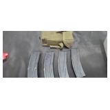 (4) M1 carbine magazines in a U.S military pouch
