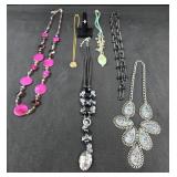 (5) Beaded Necklaces, (1) Locket & (1) Ring