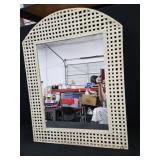 30"ï¿½22" Basket Weave Metal Frame Mirror