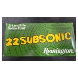 (500rds) Of Remington 22 Subsonic 22 Long Rifle