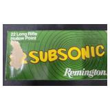 (500rds) Of Remington 22 Subsonic 22 Long Rifle