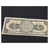 1963 Mexican 5 Pesos Banknote