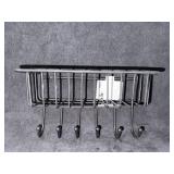 Style Selections Wire Basket With 6 Hooks