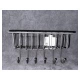 Style Selections Wire Basket With 6 Hooks