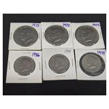(3) 1972, 1974, 1984 & 1986 Eisenhower Dollars