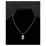 Silver 925 Reversible Charm Necklace