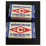(100rds) Mini mag CCI 22LR Shirt Hollow Point