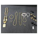 (4) Necklaces,  (4) Beaded Bracelets & (2) Prs