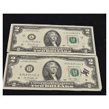 3013 & 2017 $2 Bills