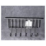 Style Selections Wire Basket With 6 Hooks