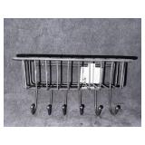 Style Selections Wire Basket With 6 Hooks