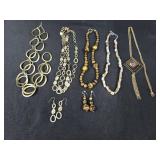 (5) Necklaces & (2) Prs Earrings