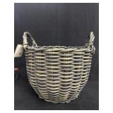 Woven Basket Gray Finish 13"x17ï¿½