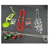 (4) Necklaces & (4) Prs Earrings