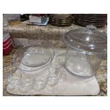 Glass Kitchen Tray & Jar Glass Kitchen Tray & Jar
