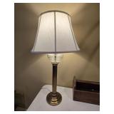35" Glass & Brass Lamp 35" Glass & Brass Lamp