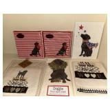 Black Labrador Doggie Napkins & Kitchen Towels Black Labrador Doggie Napkins & Kitchen Towels