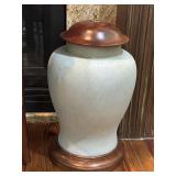 Antique Lidded Vase 20" Antique Lidded Vase 20"