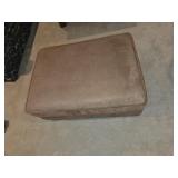 Tan Suede Ottoman Tan Suede Ottoman