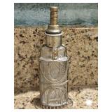 VTG Glass & Metal Perfume Bottle 5" VTG Glass & Metal Perfume Bottle 5"