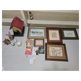Misc Lot Including: Framed Artwork, Mini Books, Misc Lot Including: Framed Artwork, Mini Books,