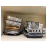 Lot Of Aluminum Food Storage Pans Lot Of Aluminum Food Storage Pans