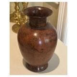 VTG hammered copper vase 9" VTG hammered copper vase 9"