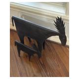 2 Metal Moose Displays 2 Metal Moose Displays