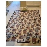 Woodsy Throw & Hand Hooked Lion Pillow Woodsy Throw & Hand Hooked Lion Pillow