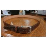 MARTIN DINGMAN Alligator Belt with Italian MARTIN DINGMAN Alligator Belt with Italian