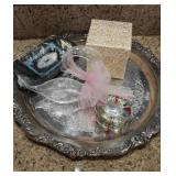 Silverplated Tray, Asst. Decor Silverplated Tray, Asst. Decor