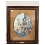 Framed Duck W/Ducklings Wall Decor 24�x19� Framed Duck W/Ducklings Wall Decor 24�x19�