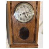 Antique Wooden Wall Clock 23� Antique Wooden Wall Clock 23�