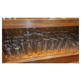 Shelf of Glass and Crystal Stemware Shelf of Glass and Crystal Stemware