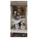 Contents of sewing drawer Contents of sewing drawer